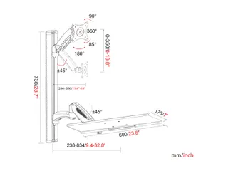 Digitus Muurbeugel Flexibele werkplek - 7