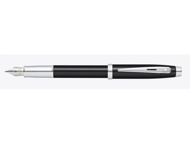 Vulpen SHEAFFER 100 E9338 F Glossy black lacquer chrome plated