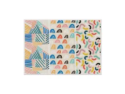 Placemat 45x32cm PVC Kleurrijke Vormen 6 Stuks