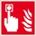 brandbeveiligingsbord,brandmelder,wandbord,PVC,nalichtend