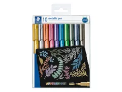 Gelpen Staedtler 8323 metallic etui à 10 kleuren