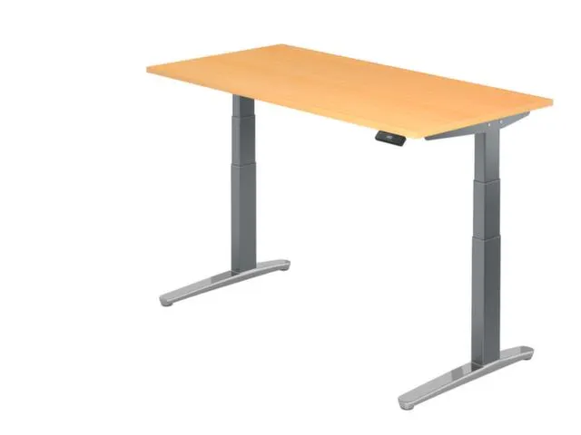 Elektrisch in hgte vst. zit-sta-bureau,HxBxD 650-1290x1600x800mm