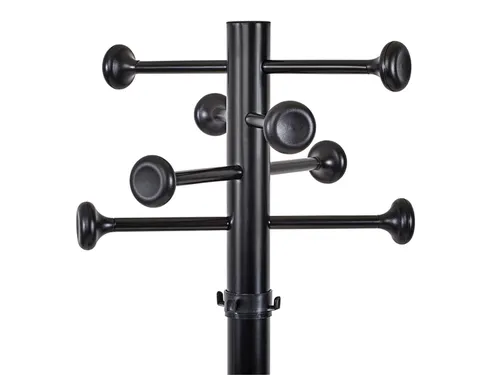 Kapstok MAUL Grando staand 175cm 16 haken zwart RAL9004