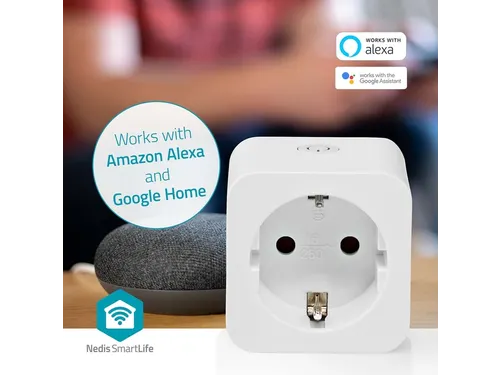 Nedis SmartLife Slimme Stekker Wi-Fi IP21 Wit 3 stuks