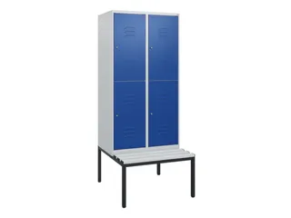 Dubbeldekse dekenkist,HxBxD 1950x800x815mm,2x2vak.,vak B 400mm - 1