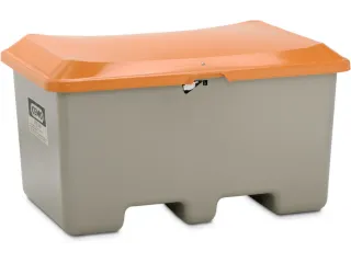 strooigoedbak,400l,HxBxD 680x1210x820mm,GVK,grijs,deksel oranje - 1