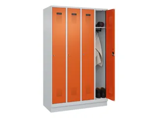 locker,HxBxD 1950x1200x500mm,4vak,vak B 300mm,cil.-slot,sokkel - 1