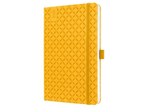Weekagenda Flair A5 2026 (NL/FR/EN/DU) Mango Yellow Hardcover