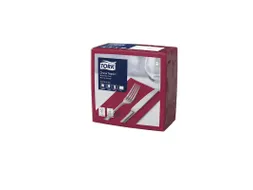 Tork 477570 Dinnerservet Advanced Bordeaux 39x39cm