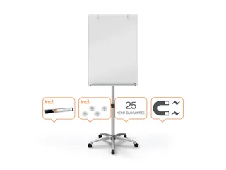 Flipover Nobo Diamond glass mobiel 70x100cm - 8