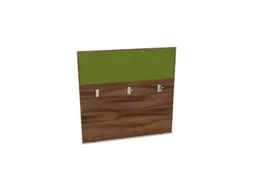 baliepaneel bureau aanbouw achter NP-tiepolo nut BN7048-groen 1200mm