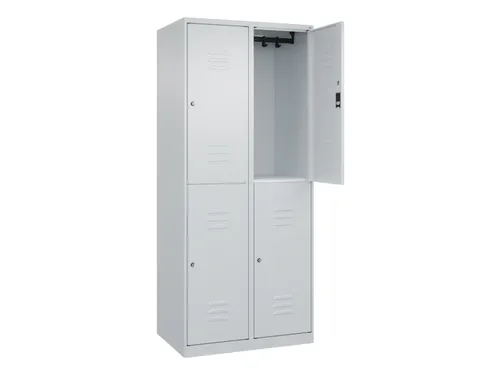 dubbeldekse locker,HxBxD 1850x800x500mm,2x2vak.,vak B 400mm