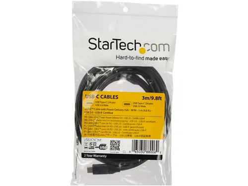 Usb-c Naar Usb-c Kabel 5a/100w Power Delivery M/m 3 Meter Usb-if