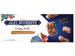 Jules Destrooper koeken Crispy Puffs, melk, doos van 100 gram
