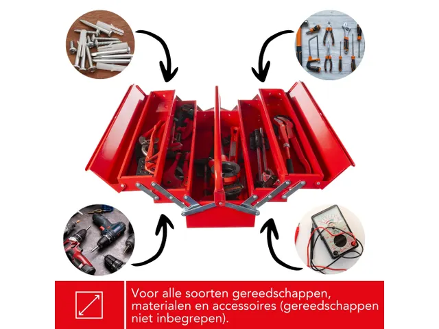 Verdeelkoffer 530x200x200mm 21.2 Liter