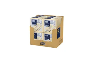 Tork 477622 Soft Dinnerservet Advanced Zand 39x39cm 1/8 vouw - 2