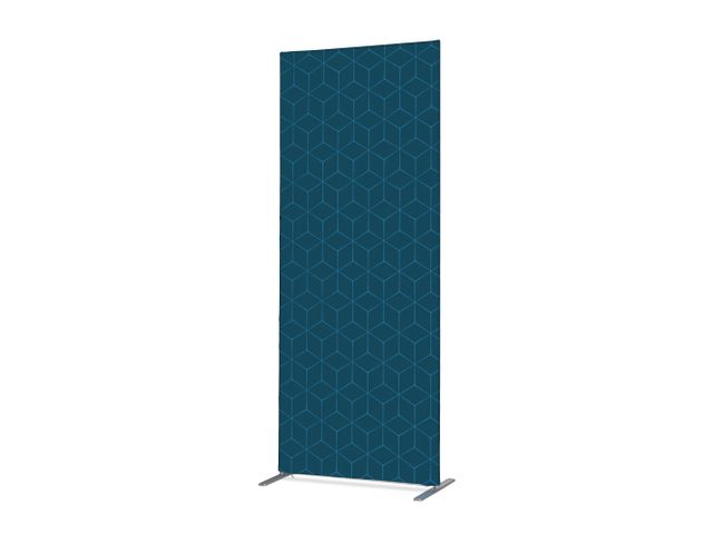 Scheidingswand Textiel Deco 85x200cm Hexagon Blauw