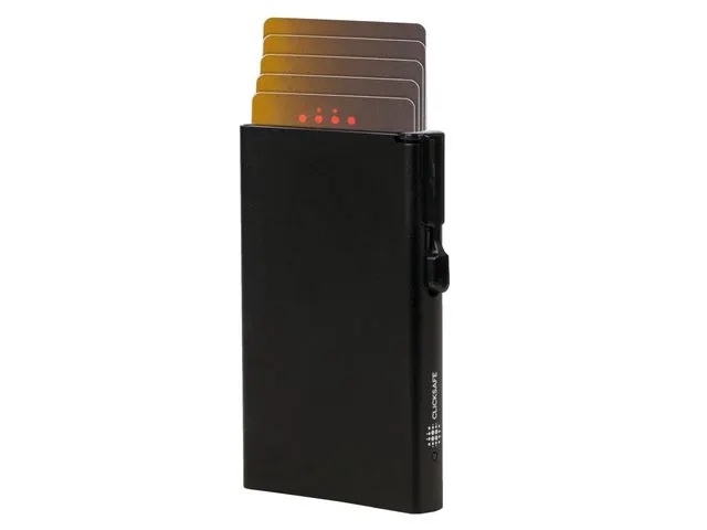 Pasjeshouder Clicksafe RFID Zwart