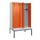 locker met bank,voor scheiding van kleding,HxBxD 2120x1200x815mm,4vak