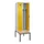 locker met bank,voor scheiding van kleding,HxBxD 2120x600x815mm,2vak
