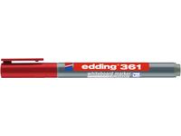 Viltstift edding 361 whiteboard rond rood 1mm