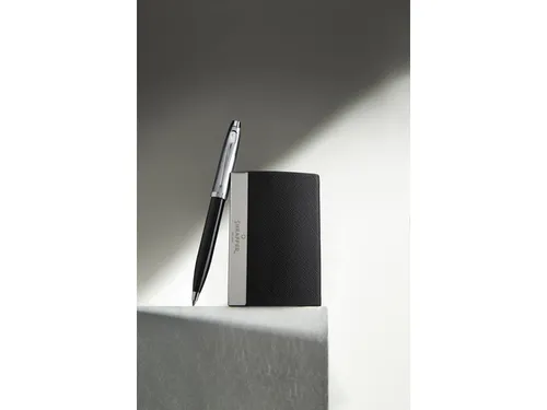 Balpen Giftset SHEAFFER 300 G9314 Glossy black chrome plated met visit