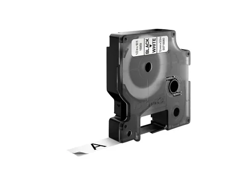 Labeltape Dymo 16959 D1 S718060 12mmx5.5m poly zwart op wit