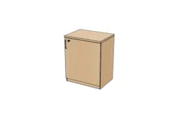 kantoorkast,HxBxD 720x600x445mm,NE-esdoorn
