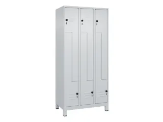 Z-garderobekast,HxBxD 1950x900x500mm,vak B 150/300mm,draaigrendel - 1
