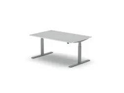 Elektrisch ihv bureau,HxBxD 650-1310x1600x1000mm,blad wit