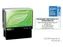 Tekststempel Colop 50 green line+bon 7regels 69x30mm blauw