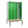 locker met bank,voor scheiding van kleding,HxBxD 2120x1200x815mm,4vak