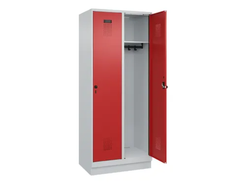 locker,HxBxD 1950x800x500mm,2vak,vak B 400mm,draaigrendel,sokkel