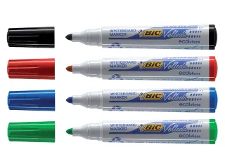 Viltstift Bic Velleda 1701 whiteboard rond large assorti 4 Stuks - 3