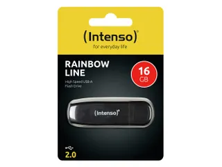 Rainbow Line Usb Stick Drive 16Gb 2.0 Zwart - 1