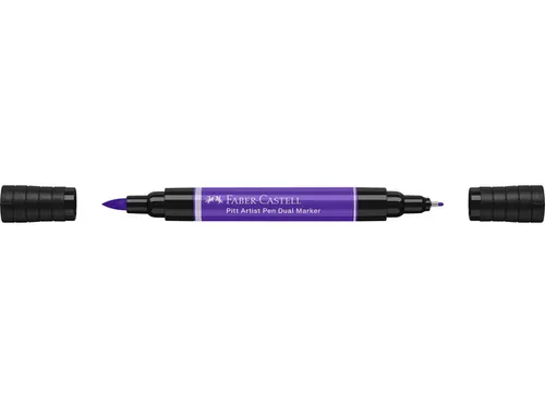 Tekenstift Faber-Castell Pitt Artist Pen duo marker 136 purperviolet