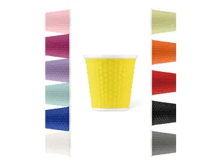 Beker porselein Les Artistes Paris 80ml met siliconen grip Geel - 6