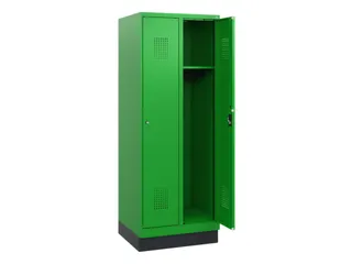 schoollocker,HxBxD 1630x600x500mm,2vak,vak B 300mm,cil.-slot,sokkel - 1