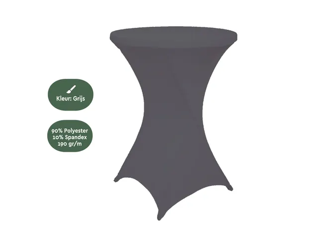 Housse BRASK pour table haute 80cm anthracite