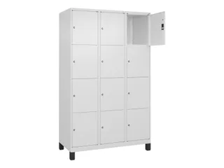 lockerkast,HxBxD 1950x1200x500mm,3x4vakken,vak B 400mm,cil.-slot - 1