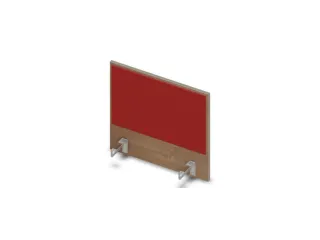 opzetpaneel bureau aanbouw zijkant NT-cherry BN4011-rood 600mm - 1