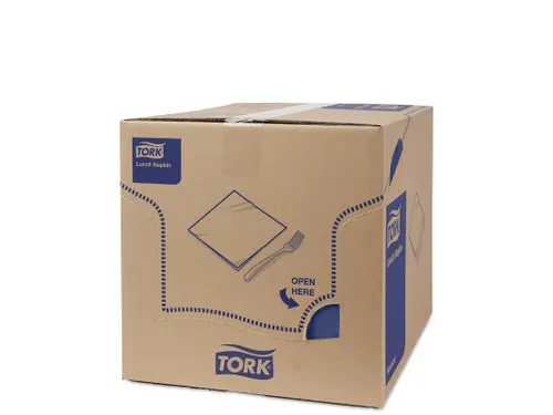 Servetten Tork 477215 2-laags 33x33cm blauw 1/4 vouw 200st.
