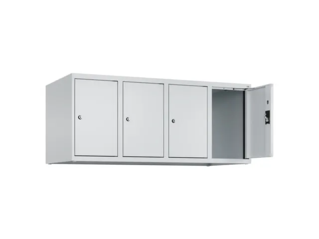 opzetkast,v. locker,4vak.,vak B 300mm,HxBxD 500x1200x500mm