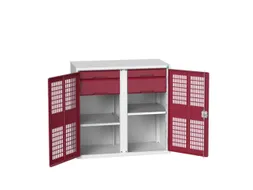 universele kast,HxBxD 1000x1050x550mm,2xStalen bodem,4lade(n)