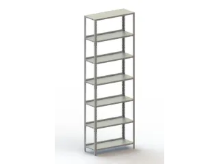 magazijnstelling,grondveld,HxBxD 2200x754x304mm,vaklast 80kg - 1