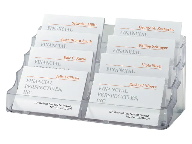 Visitekaarthouder Sigel VA138 8 vakken voor 8x70 kaarten 94x85mm hard