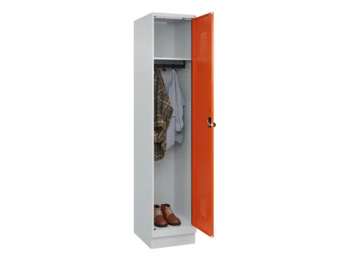 locker,HxBxD 1950x400x500mm,1vak,vak B 400mm,draaigrendel,sokkel