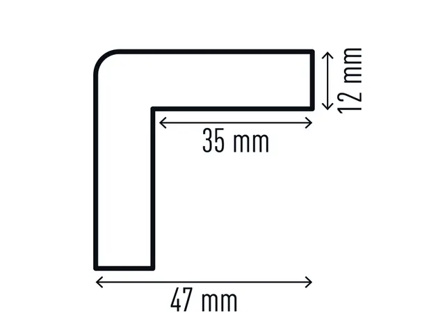 Beschermingsprofiel Durable C35 hoek 1m geel zwart