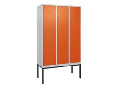 dubbeldekse locker,HxBxD 2120x1200x500mm,3x2vak.,vak B 400mm,cil.-slot