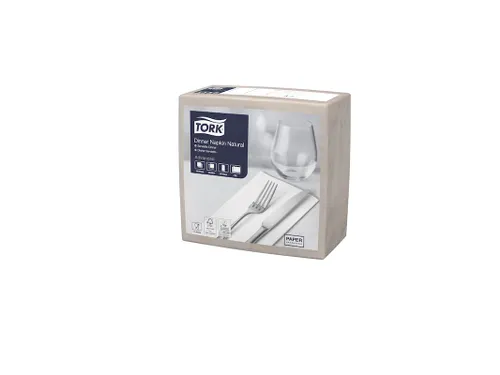 Tork 477352 Dinnerservet 39x39cm 2-laags 1/8 vouw 12x150st Natural